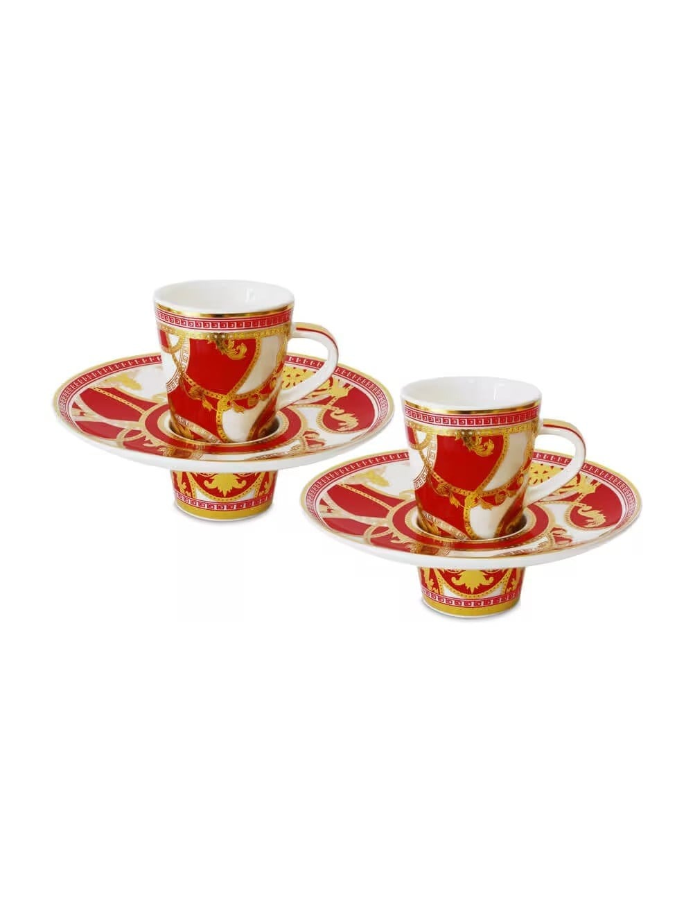 GLCOFF.GAL02 BACİ KIRMIZI GALA 2Lİ KAHVE FİNCAN SETİ