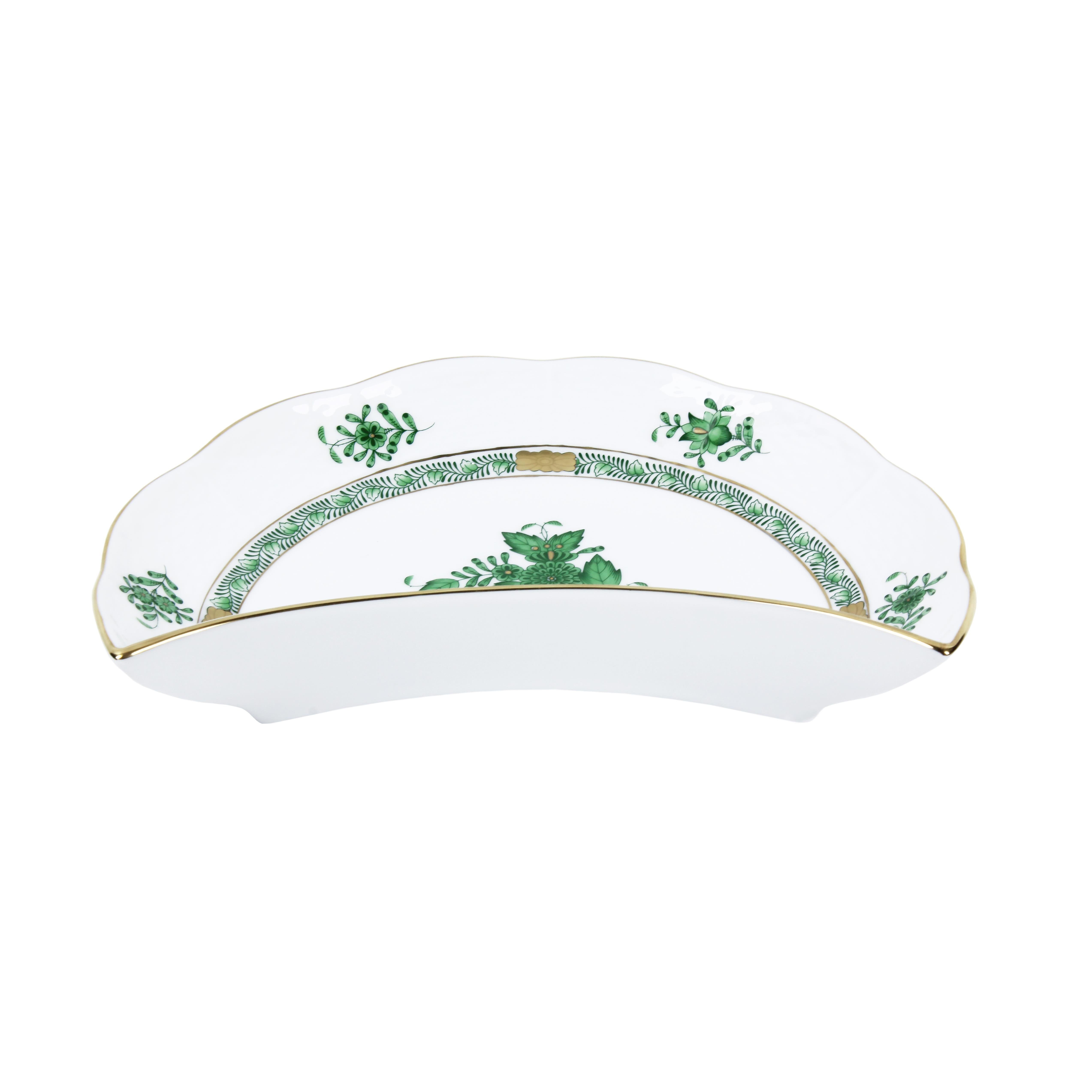 HEREND Ay Tabağı 20,5cm Apponyi Yeşil