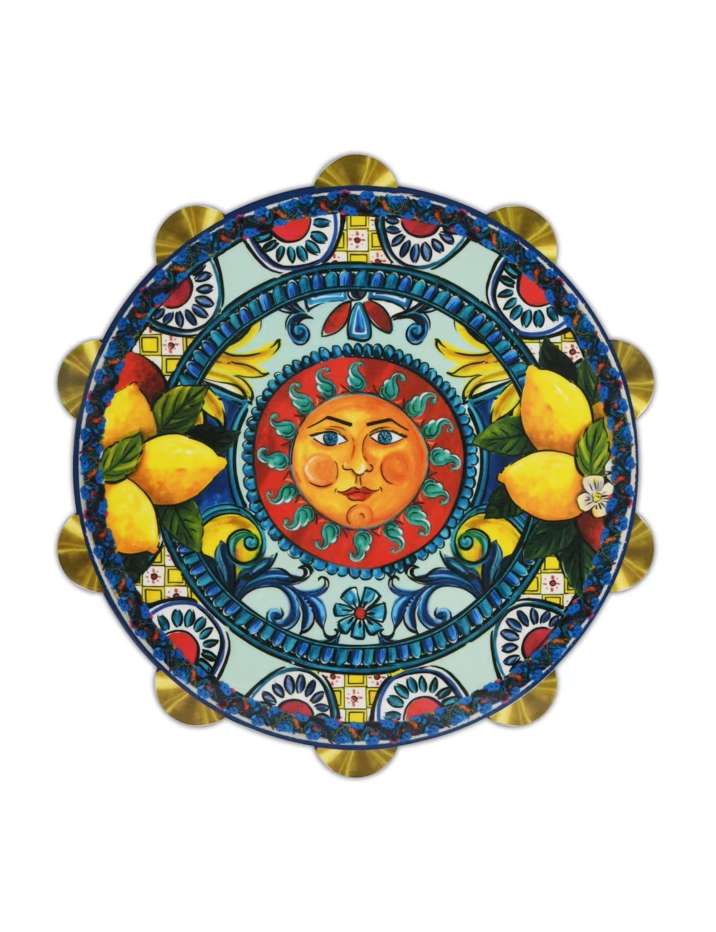 JDRUM2.SIC03 Tamburello Güneş Kesme Tahtası Küçük 17,5 Cm