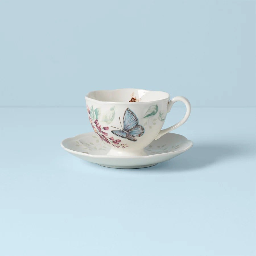 LEN812098 BUTTERFLY NESC./ÇAY FİNCAN TABAĞI BLUE BUTTE