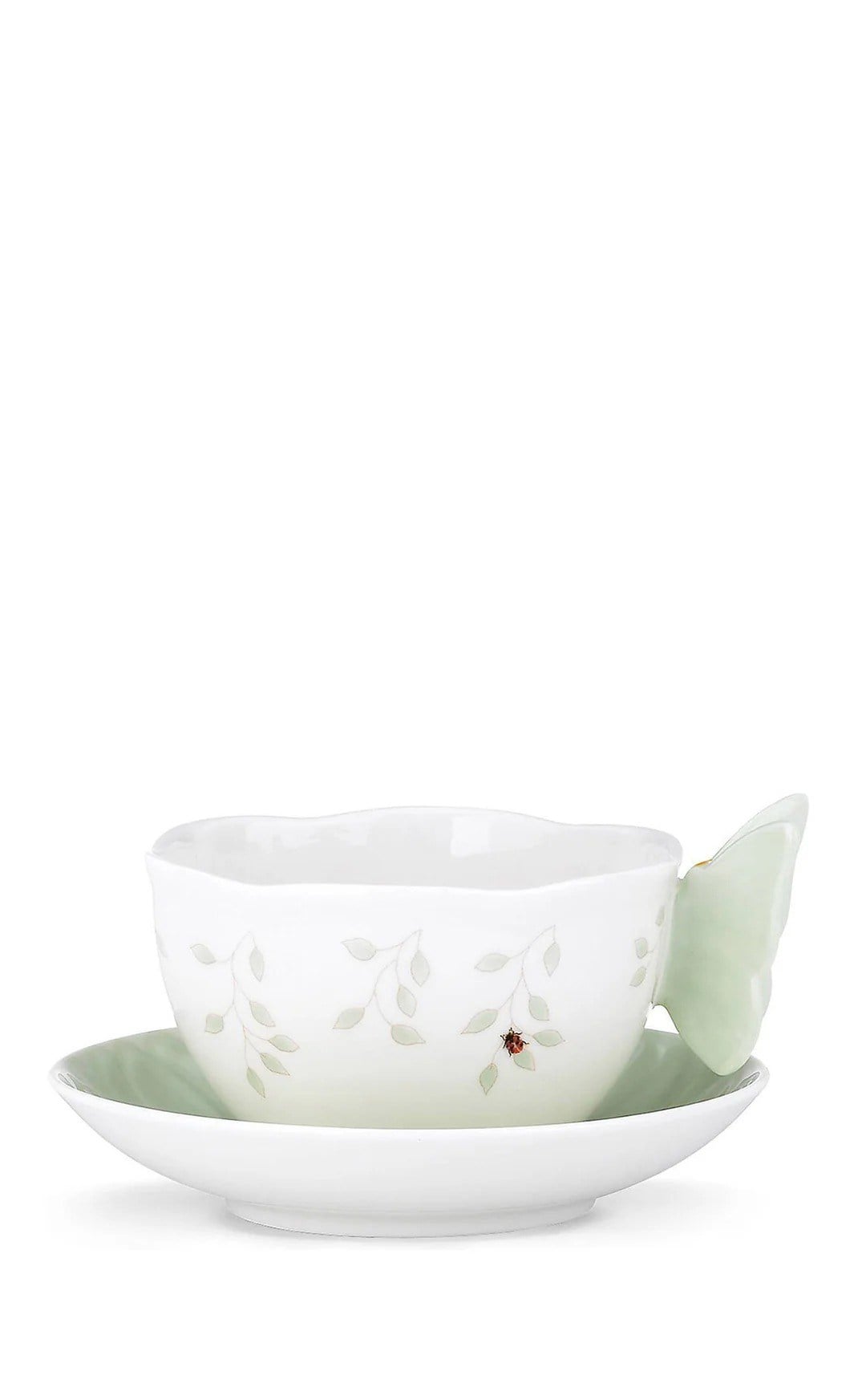 LEN817135 BUTTERFLY - NESC/ÇAY FİNCAN TABAĞI GREEN FİG