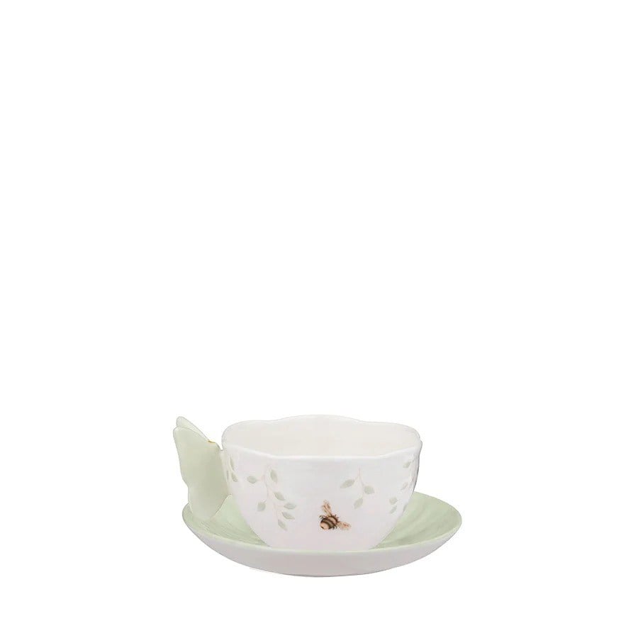 LEN817135 BUTTERFLY - NESC/ÇAY FİNCAN TABAĞI GREEN FİG