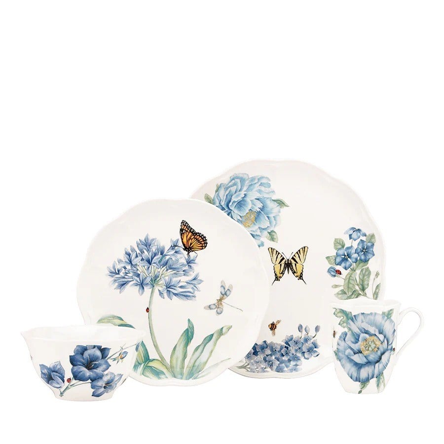 LEN833421 LENOX BUTTERFLY BLUE YEMEK SETİ 4 PARÇA