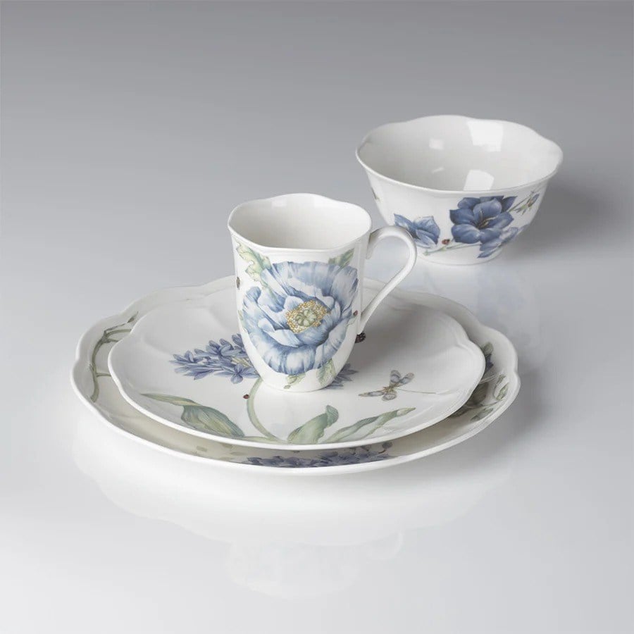 LEN833421 LENOX BUTTERFLY BLUE YEMEK SETİ 4 PARÇA