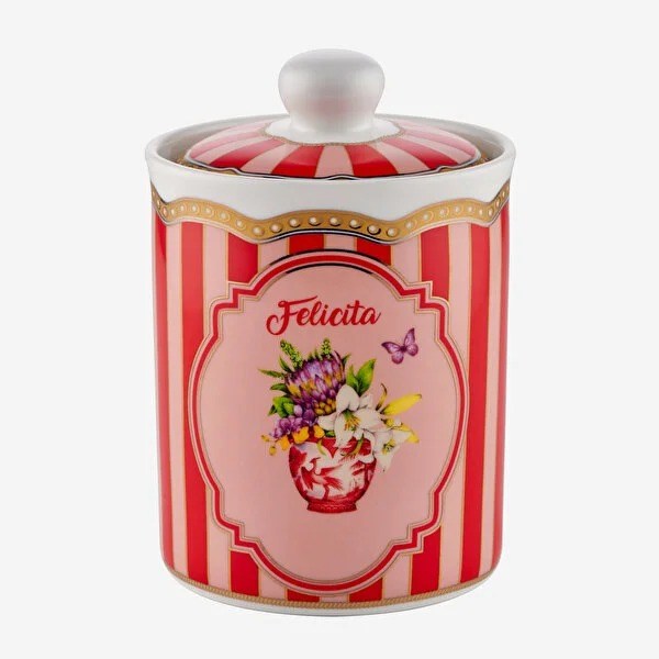 LMPPLBC700RD Lisa Minotti kırmı Porselen Saklama Kabı 700 Ml