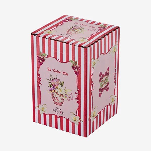 LMPPLBC700RD Lisa Minotti kırmı Porselen Saklama Kabı 700 Ml