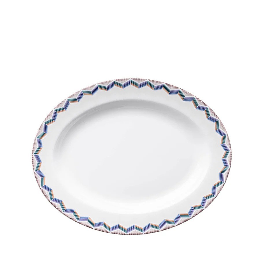 MIS-MHPZZJA06  ZIG ZAG JARRIS 148 LACİ OVAL SERVİS TABAK 36C