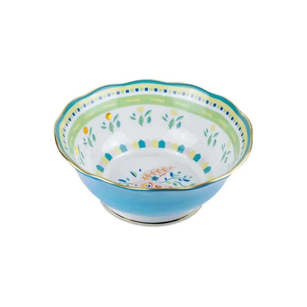 PERA BACI MILANO MAMMA MIA SMALL, MAVİ DESEN KASE 26X11