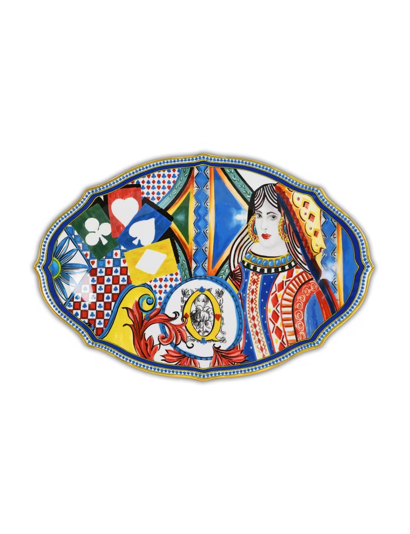 PIAT5.REG01 Regina Büyük Porselen Oval Tabak 40,5x26,5 Cm