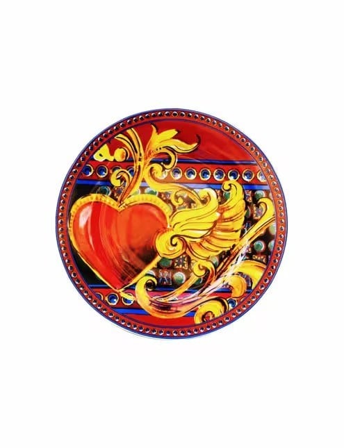 PLDES.GIO03 Kırmızı Gio Porselen 6 Lı Tatlı Tabağı
