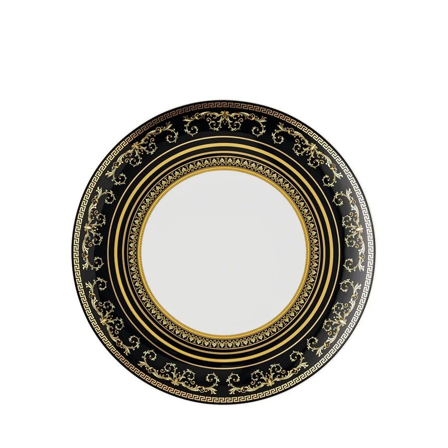 ROS19335-403729-10229 VİRTUS GALA BLACK YEMEK TABAK 28CM