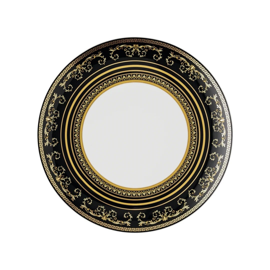 ROS19335-403729-10229 VİRTUS GALA BLACK YEMEK TABAK 28CM