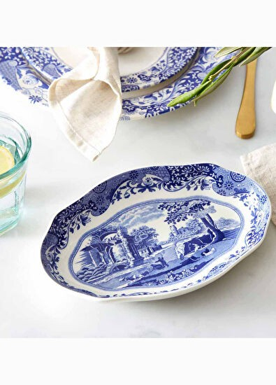 RW.BLI.9158-XP  BLUE İTALİAN OVAL SERVİS