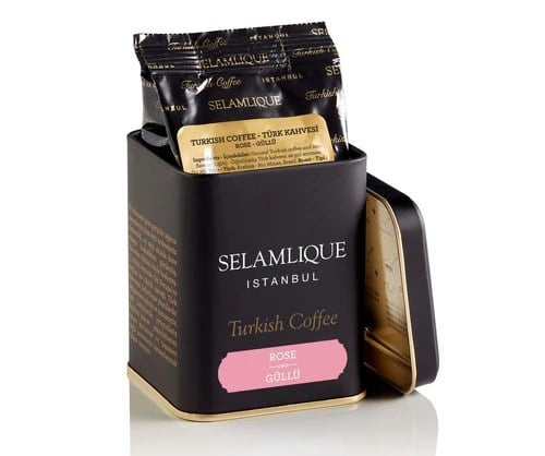 SELAMLIQUE STC09125 TÜRK KAHVESİ GÜLLÜ METAL 125GR METAL KUT