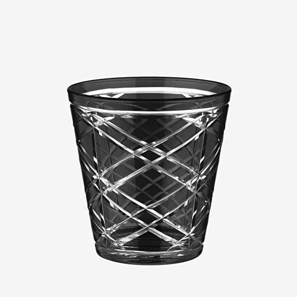 TUMB.COL01.1 Siyah Cam Su Bardağı 250 Ml Linea
