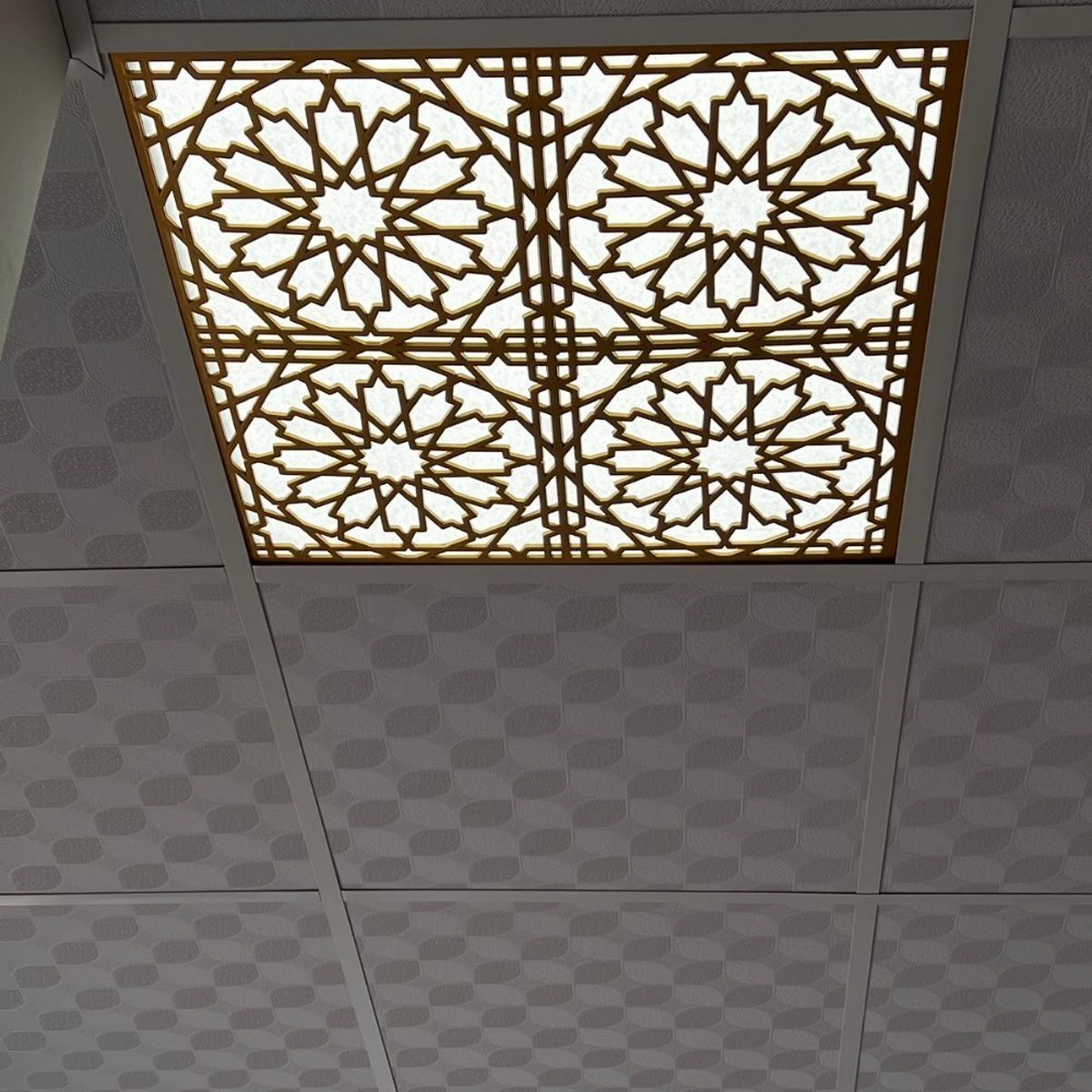 Asma Tavan Dekoratif Pvc Panel Selçuk Altın 60x60 20 Adet