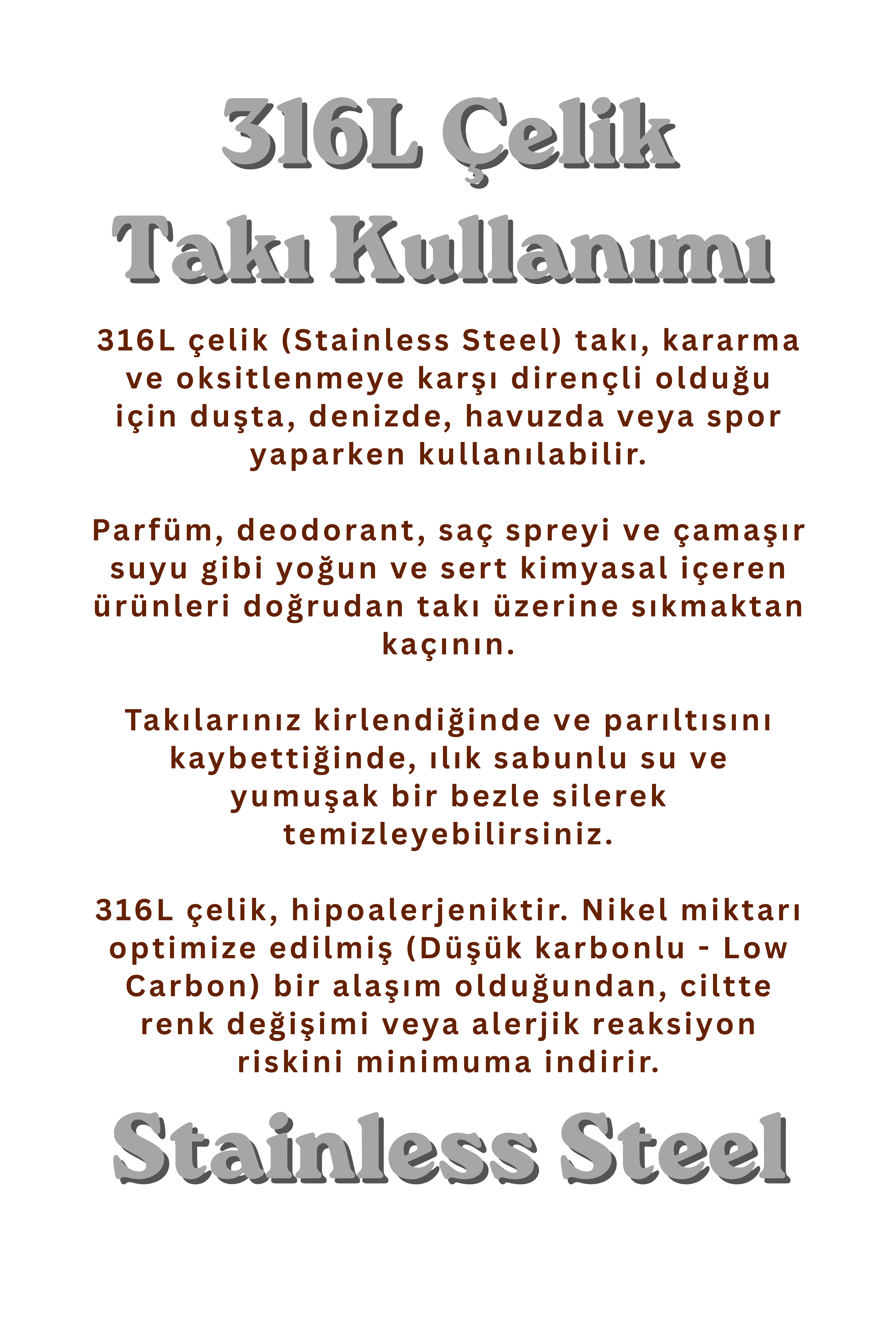 Kadın Çelik Yonca Model Bileklik Gold Renk
