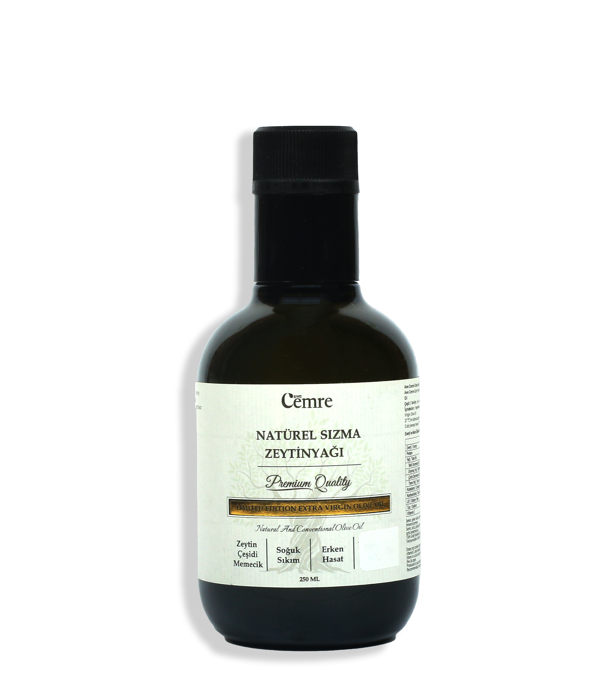 Zeytin Yağı Natürel Sızma (Erken Hasat) 250ml