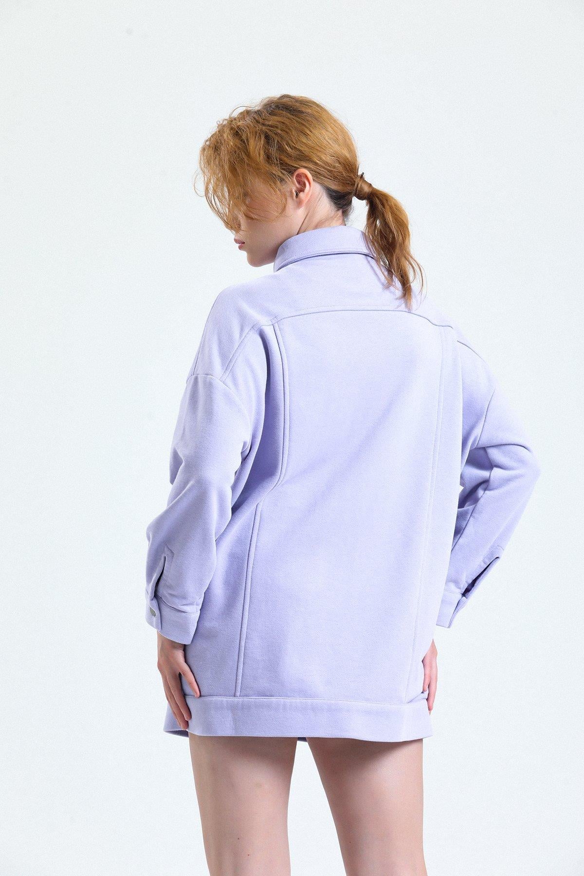 Bomber Ceket-Lila