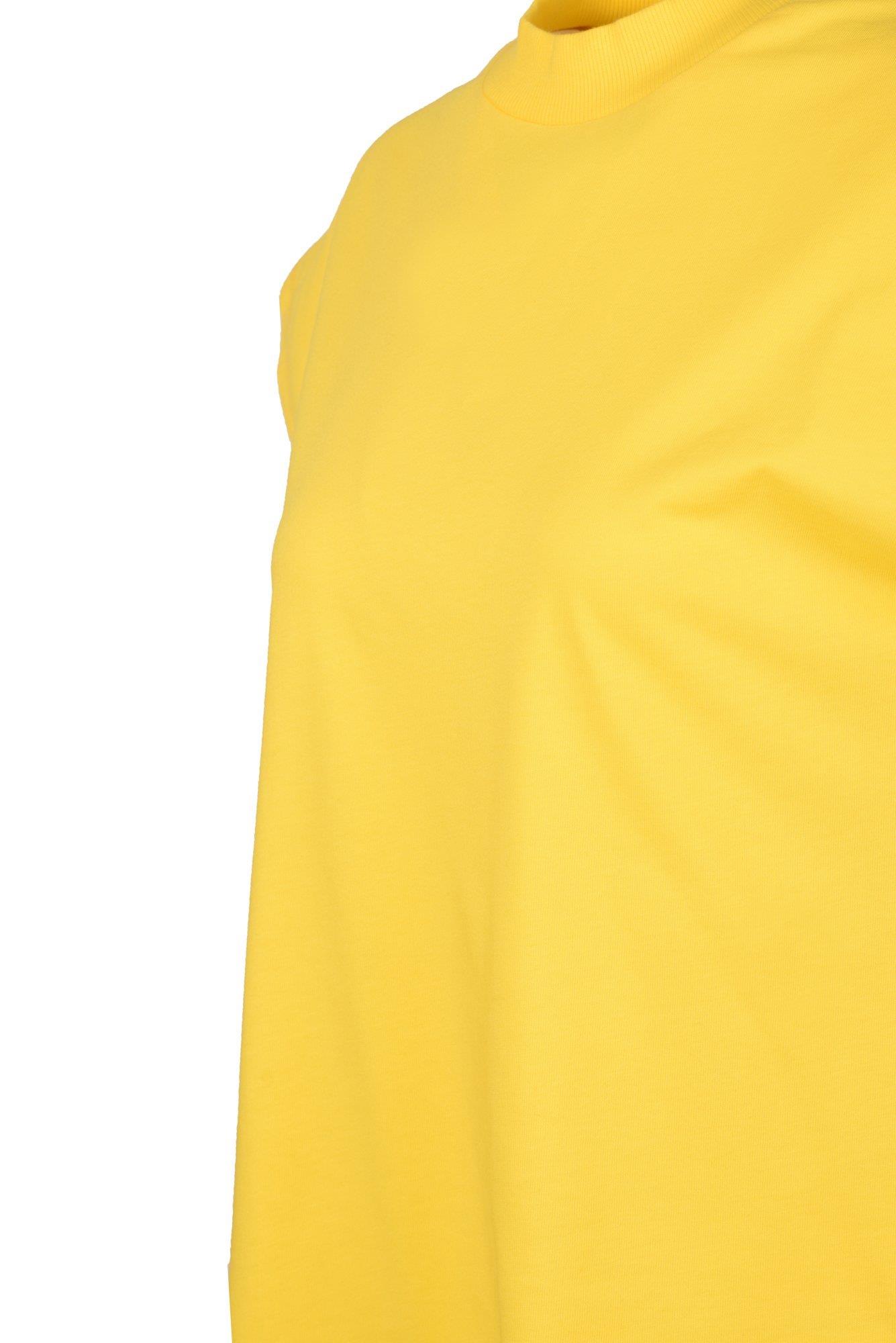 Dik Yaka T-shirt-Sarı