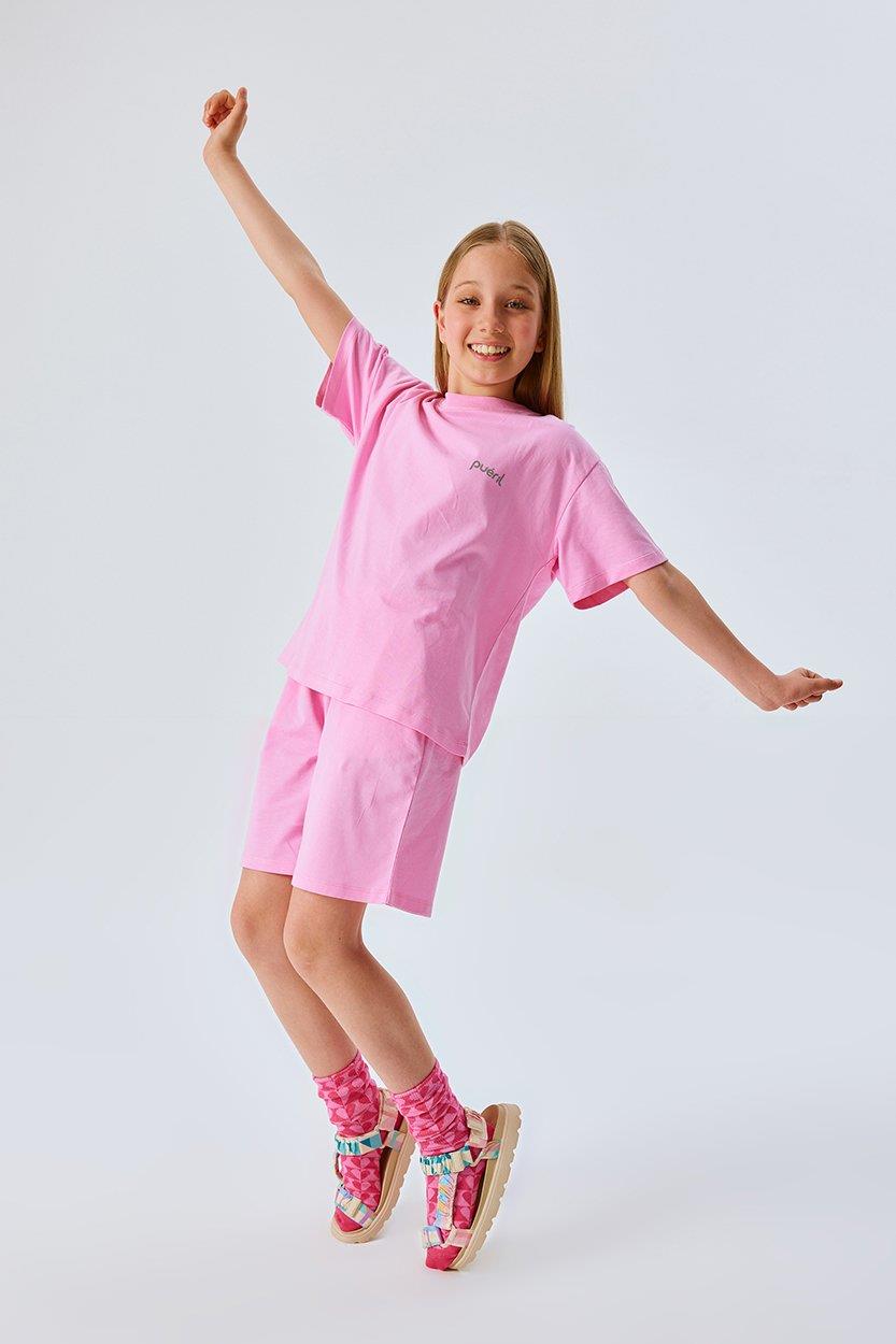 İkili Pamuklu Set- Pembe