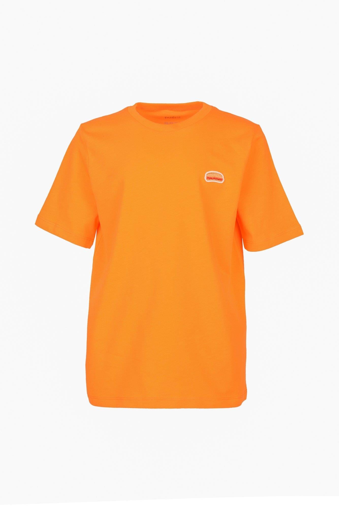 Nakışlı T-shirt-Turuncu