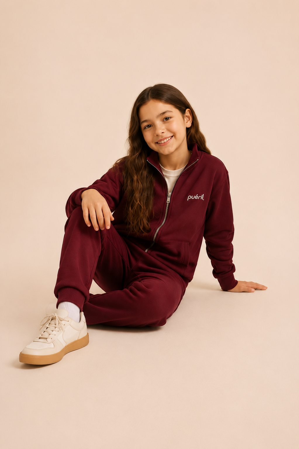 Soft Kolej Ceket Eşofman Takımı-Bordo
