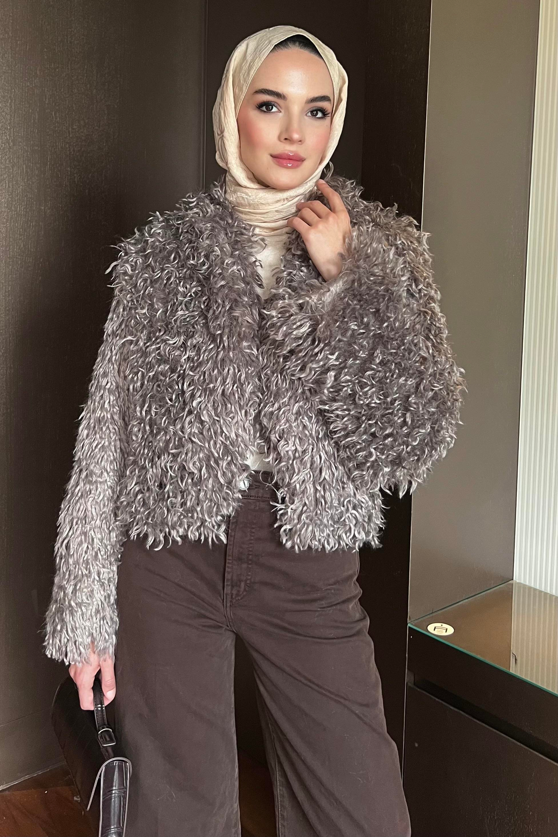Bohem Kıvırcık Kürk Vizon