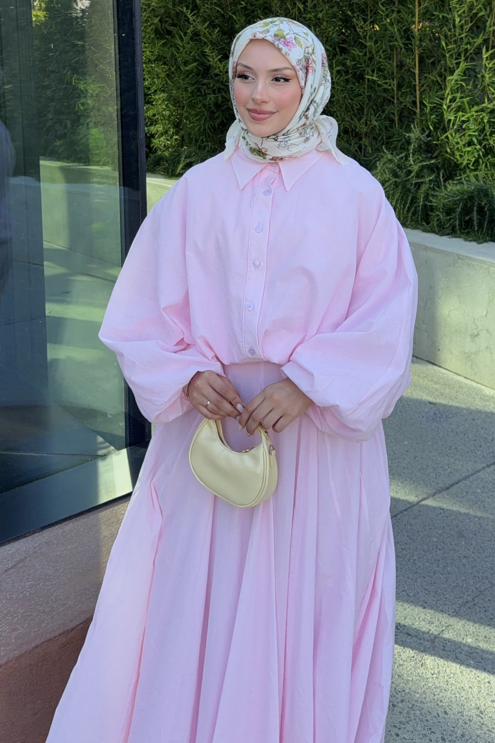 Daily Gömlek Etek Takım Toz Pembe