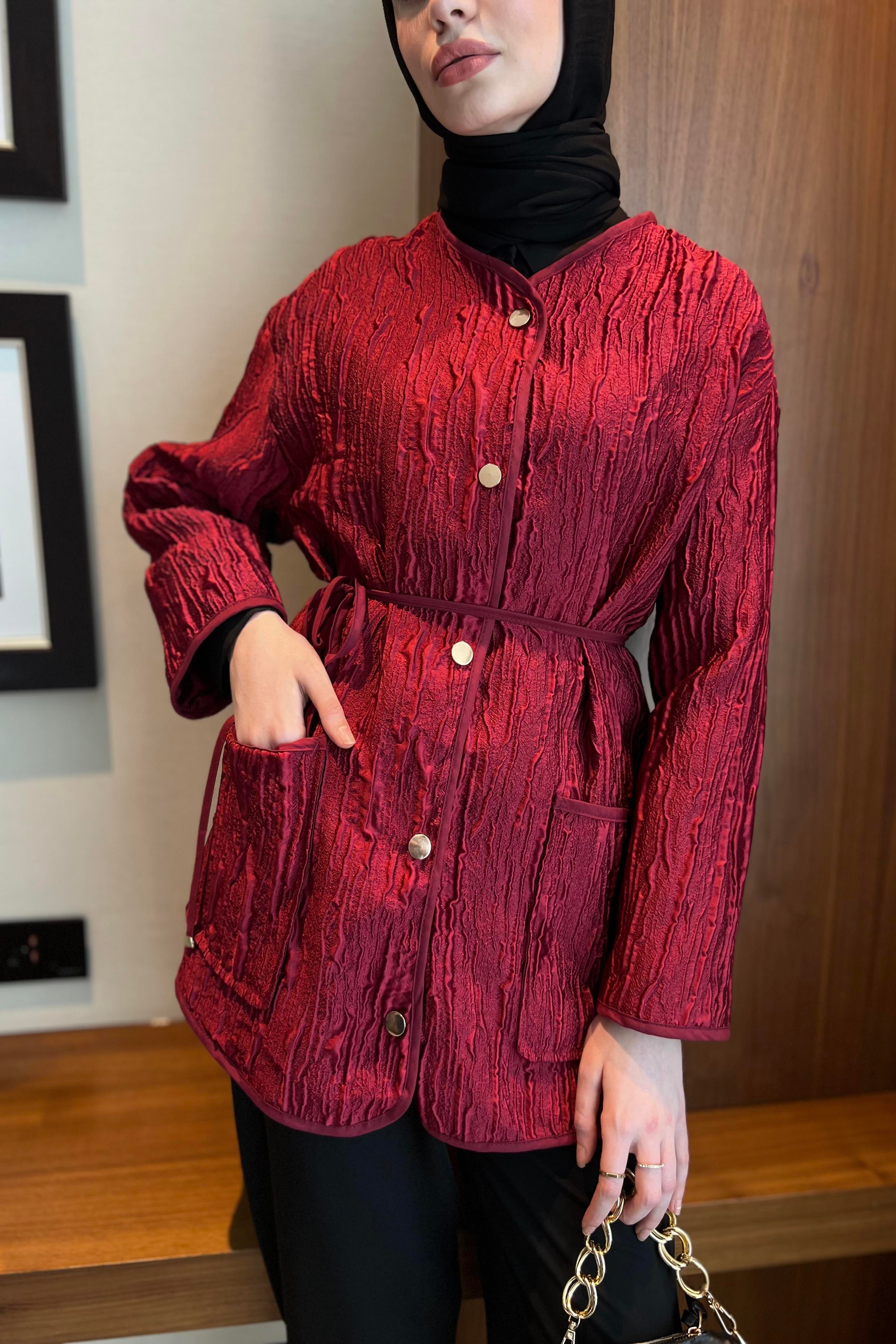 Jakar Ceket Bordo