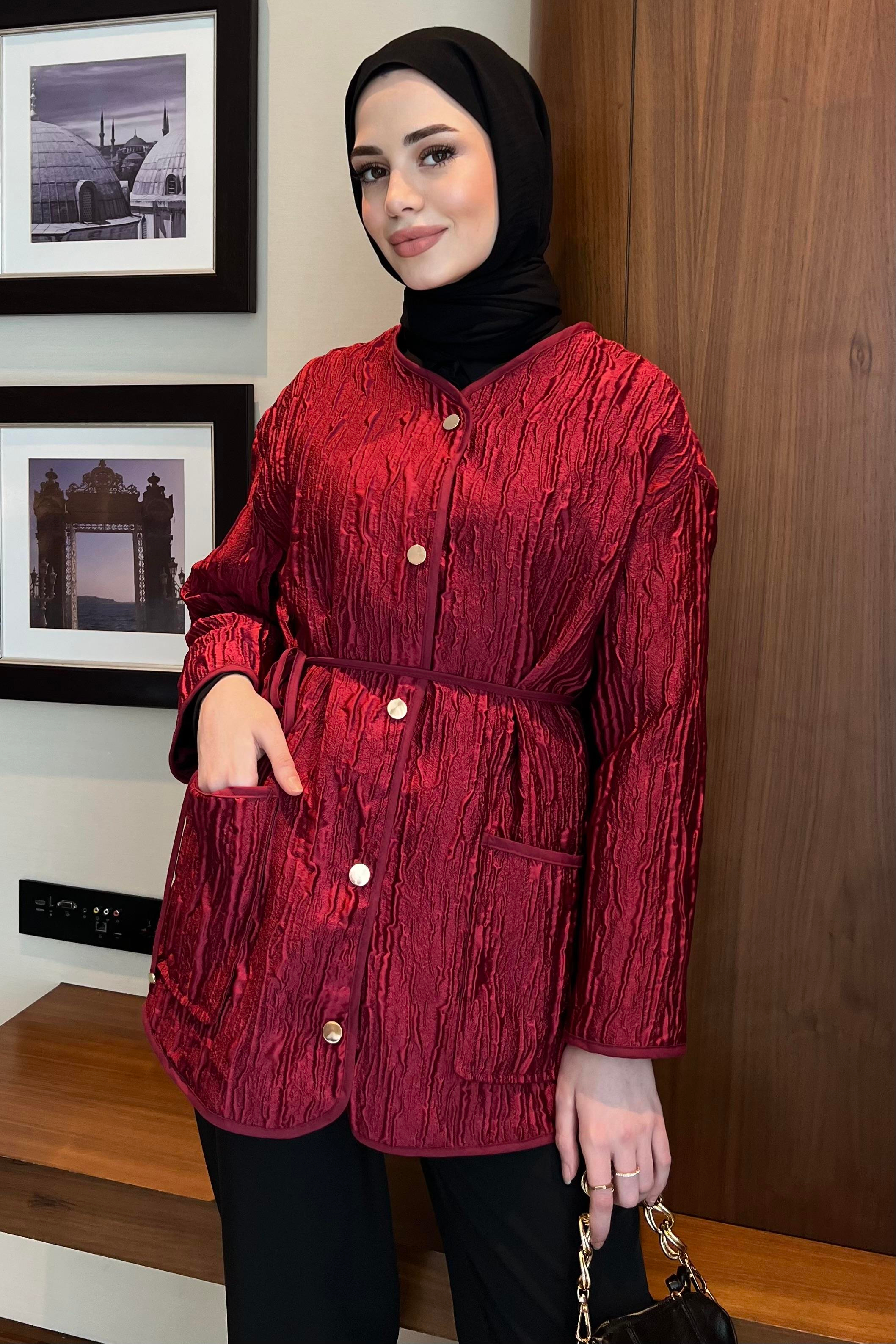 Jakar Ceket Bordo