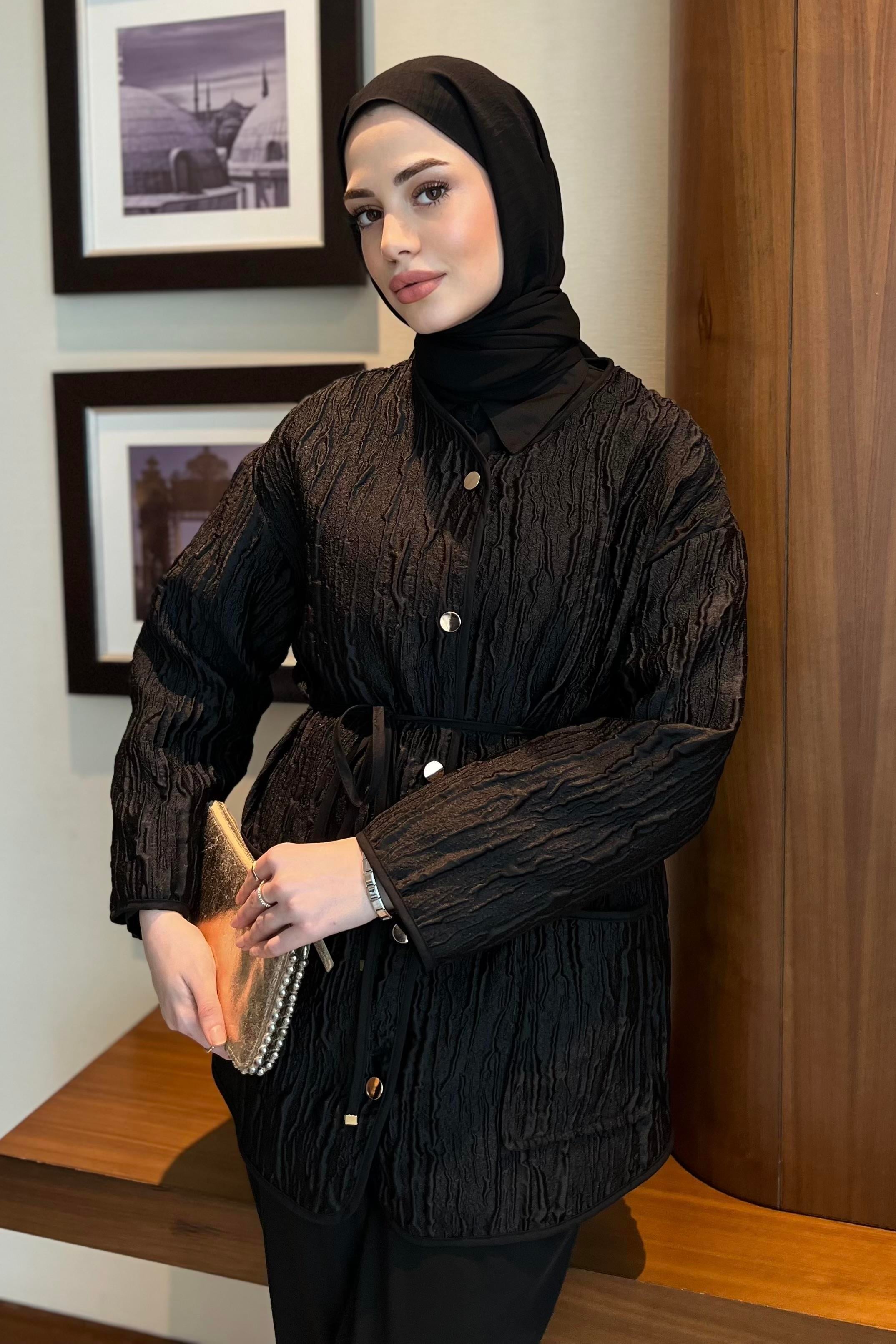 Jakar Ceket Siyah