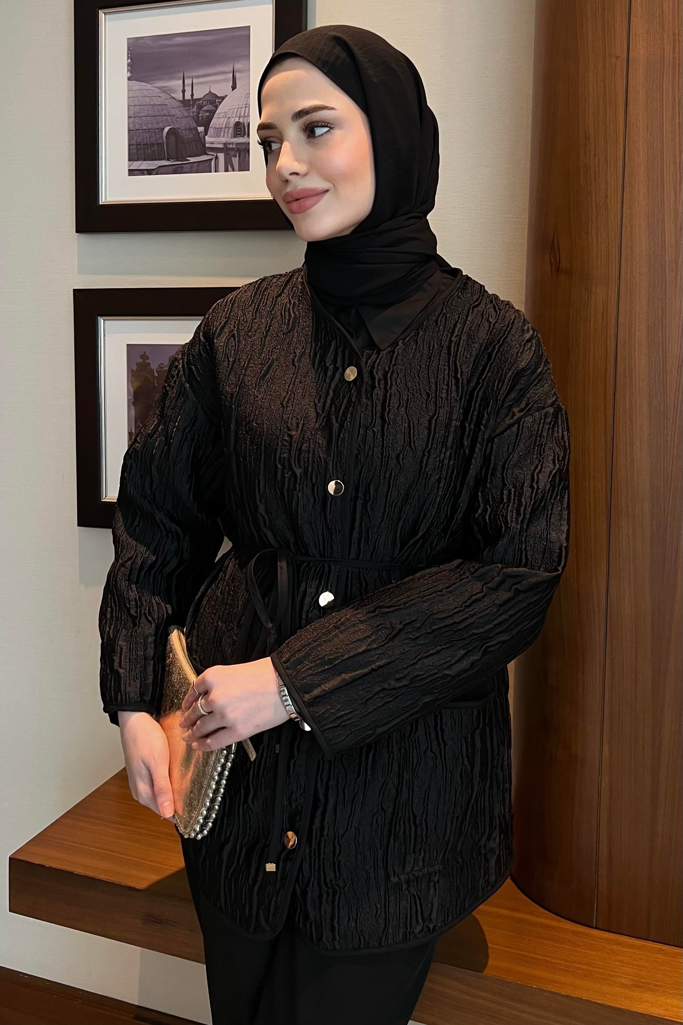 Jakar Ceket Siyah
