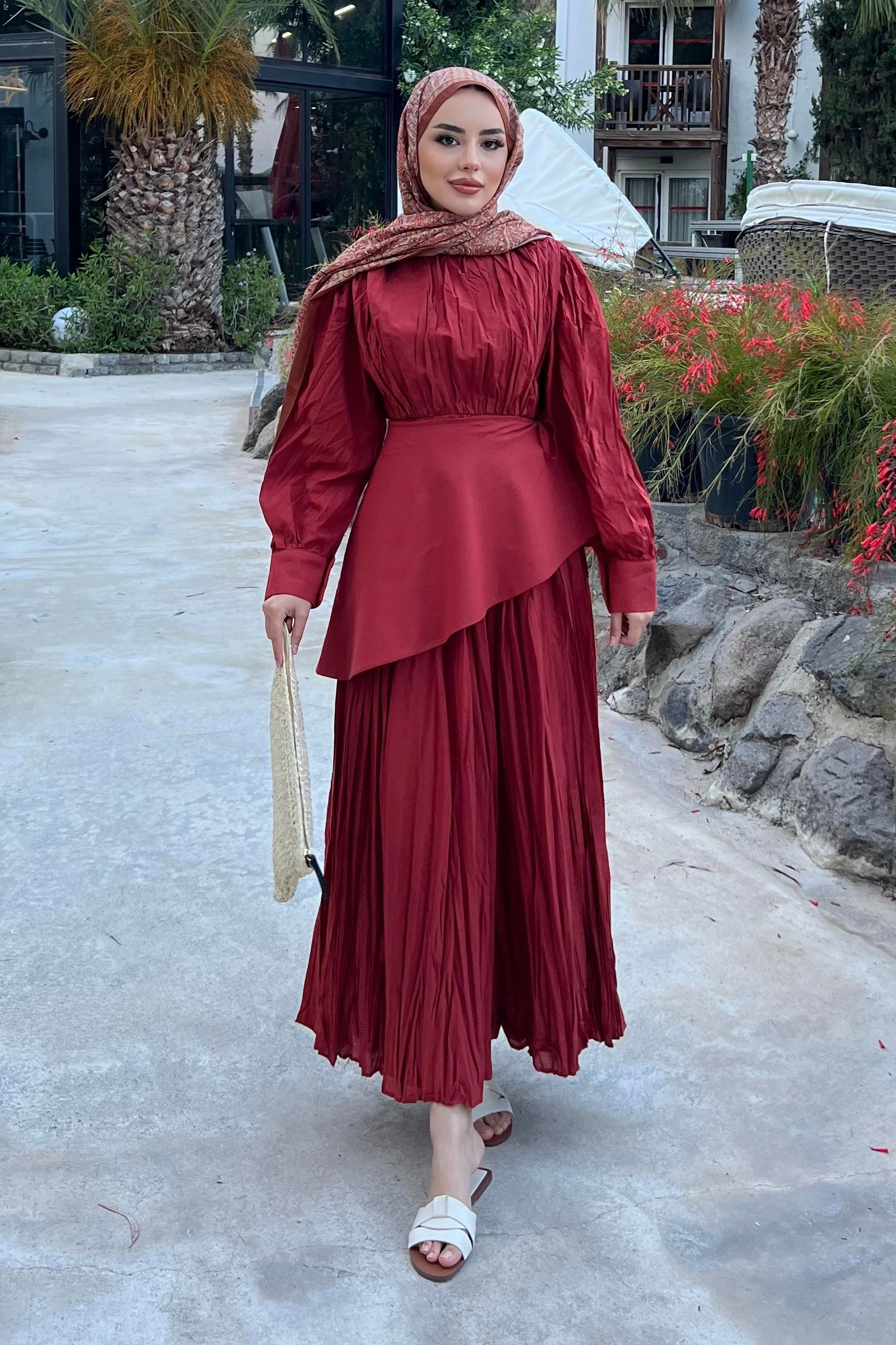 Layere Elbise Kırmızı
