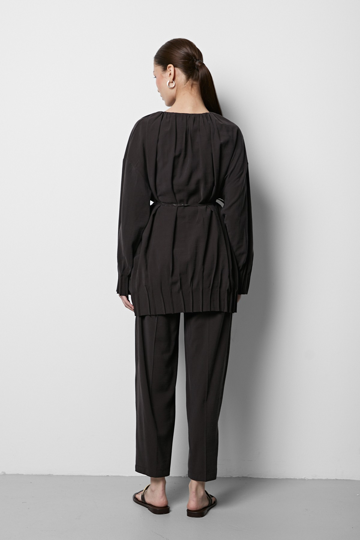 Oversize Modal Takım Acı Kahve