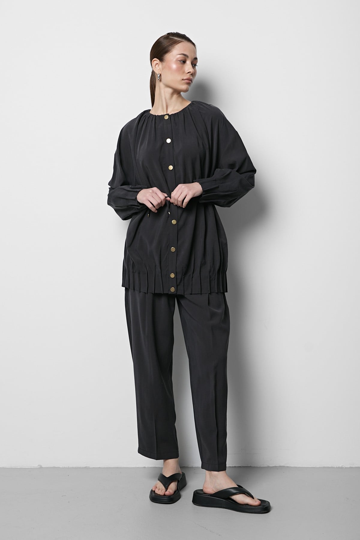 Oversize Modal Takım Antrasit