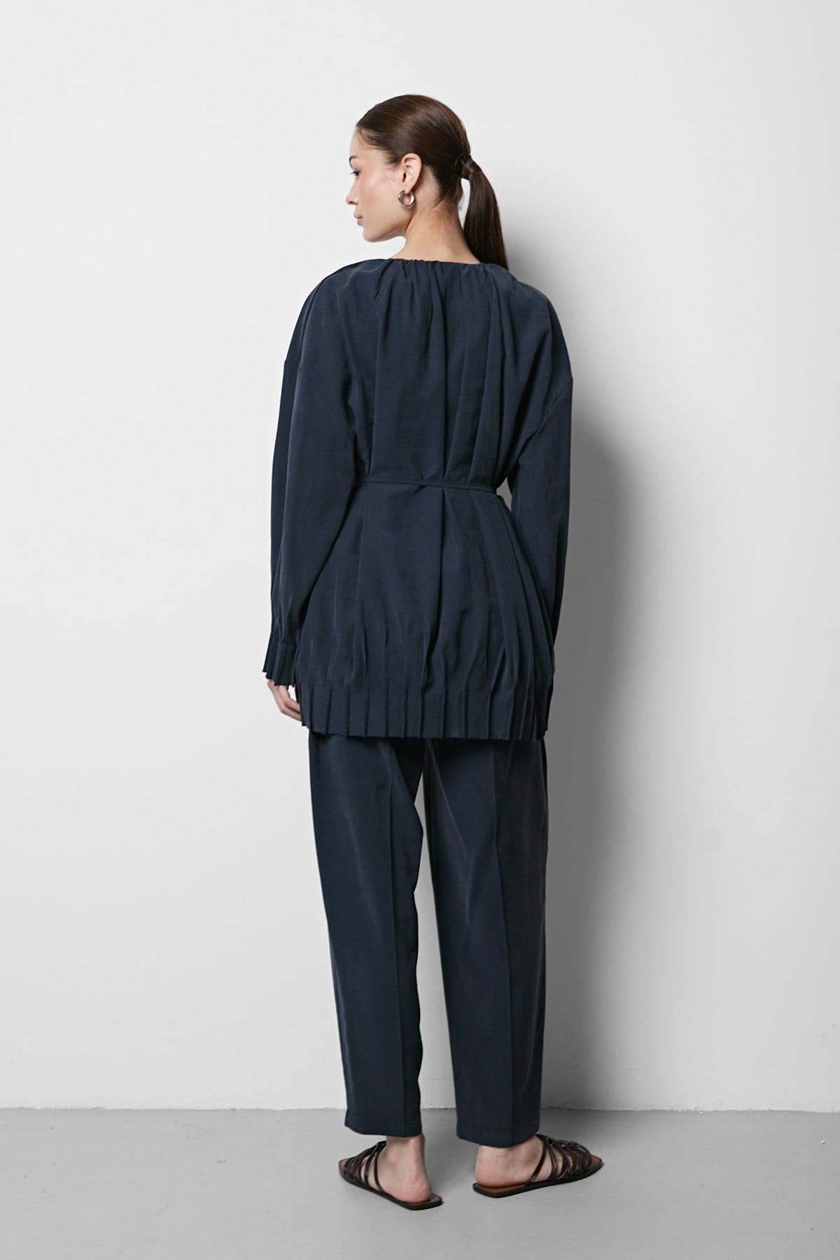 Oversize Modal Takım Lacivert