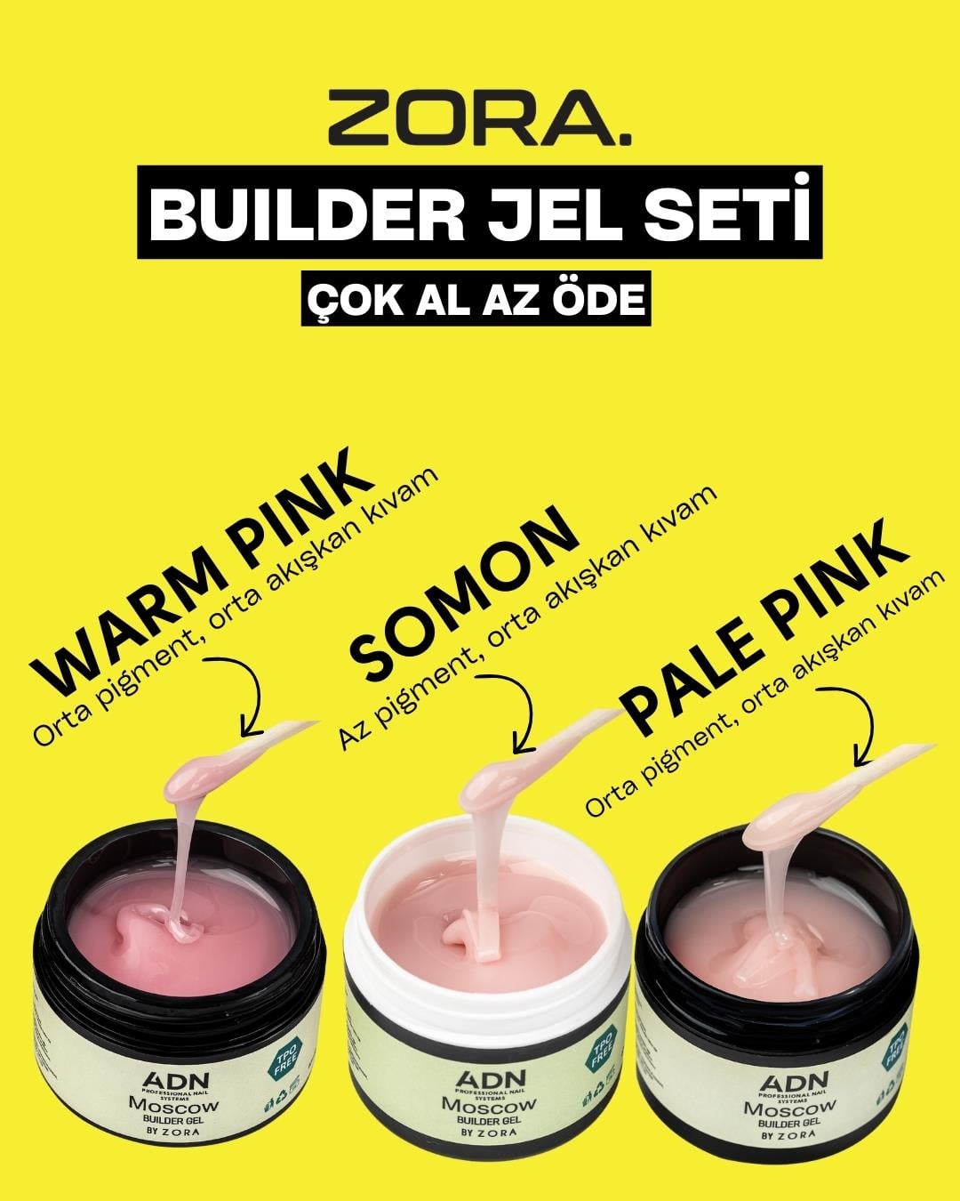 40ml Builder Jel Seti - Çok Al Az Öde