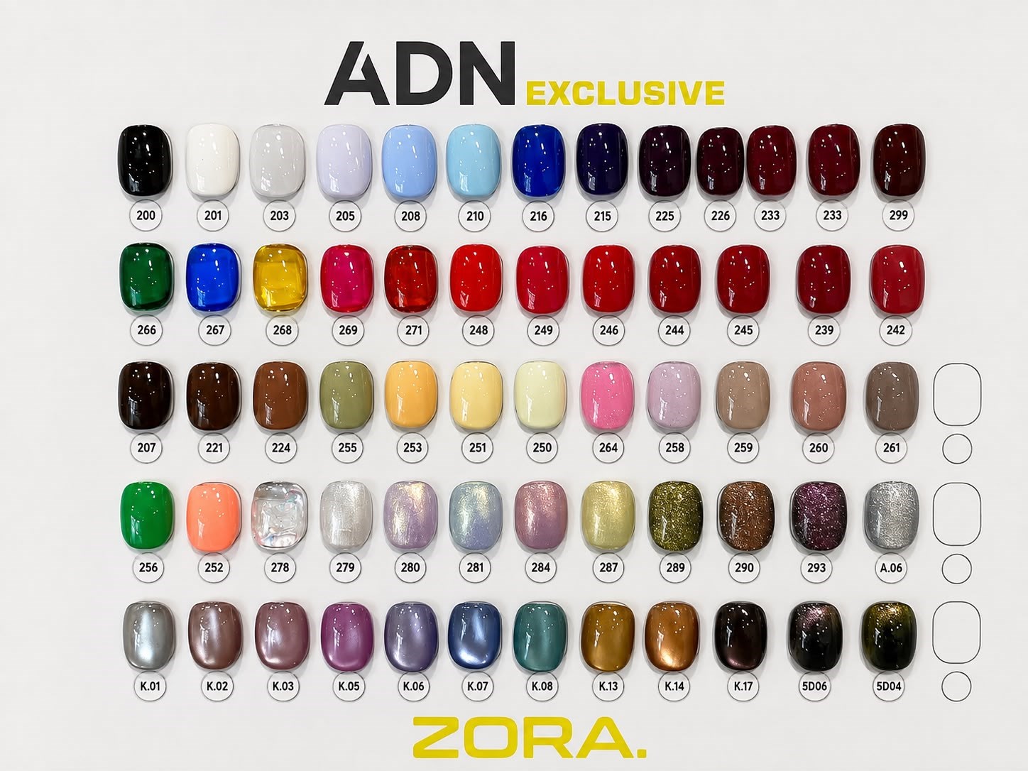 ADN EXCLUSİVE YENİ SERİ 63'LÜ OJE SETİ (BASE COAT-TOP COAT-PRİMER)