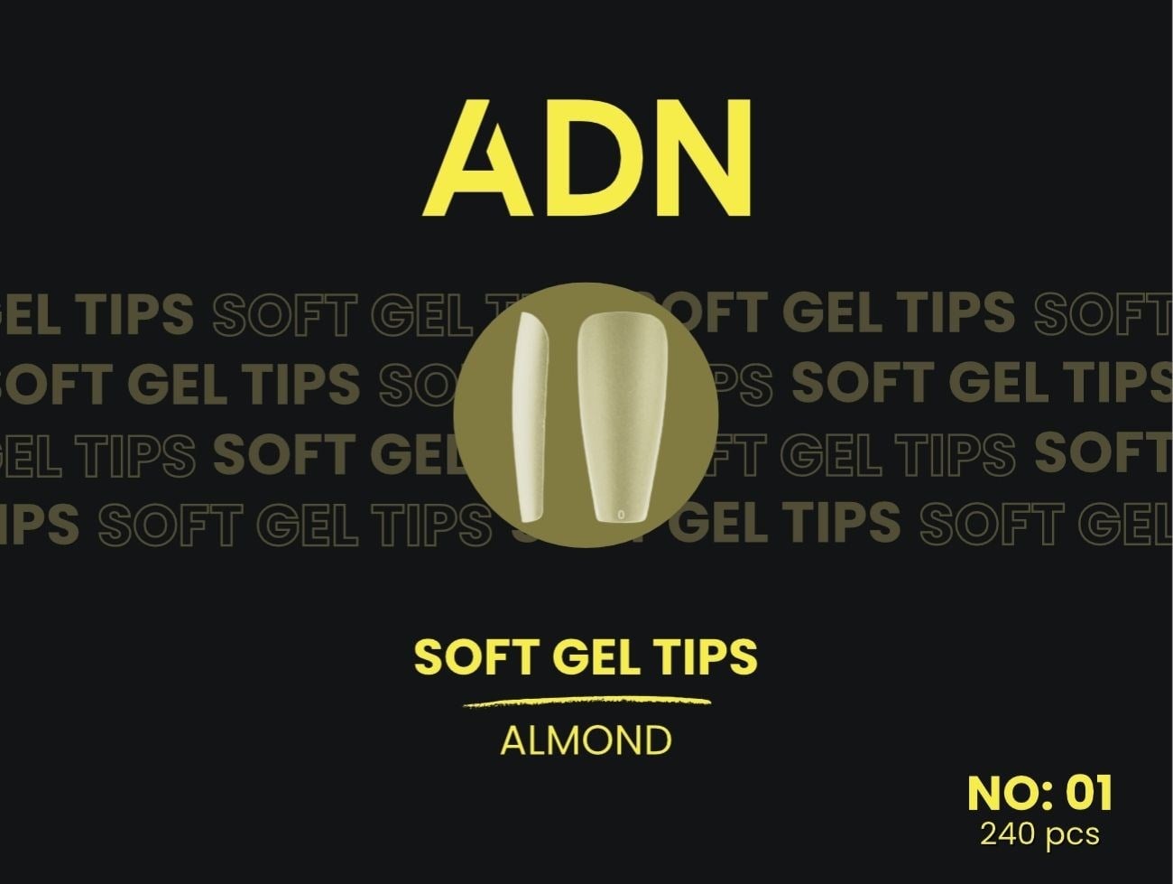 ADN Soft Gel Tips No:01 Almond