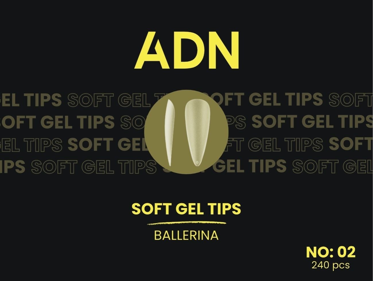 ADN Soft Gel Tips No:02 Ballerina