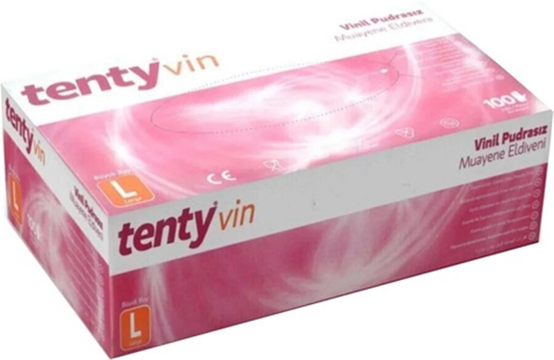 Koin Nitril Eldiven 100'Lü L Beden Pembe