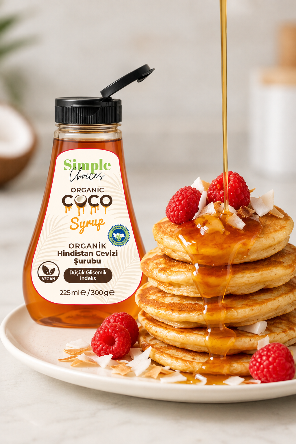 Simple Choices Organik Hindistan Cevizi Yağı 320 ml + Organik Cevizi Nektarı 225 ml 