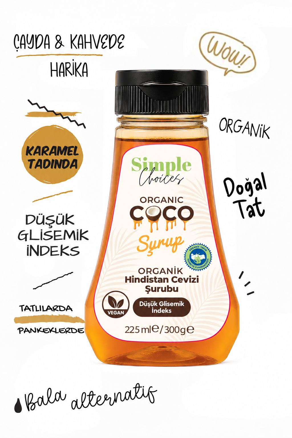 Simple Choices Organik Hindistan Cevizi Nektarı 225 ml 