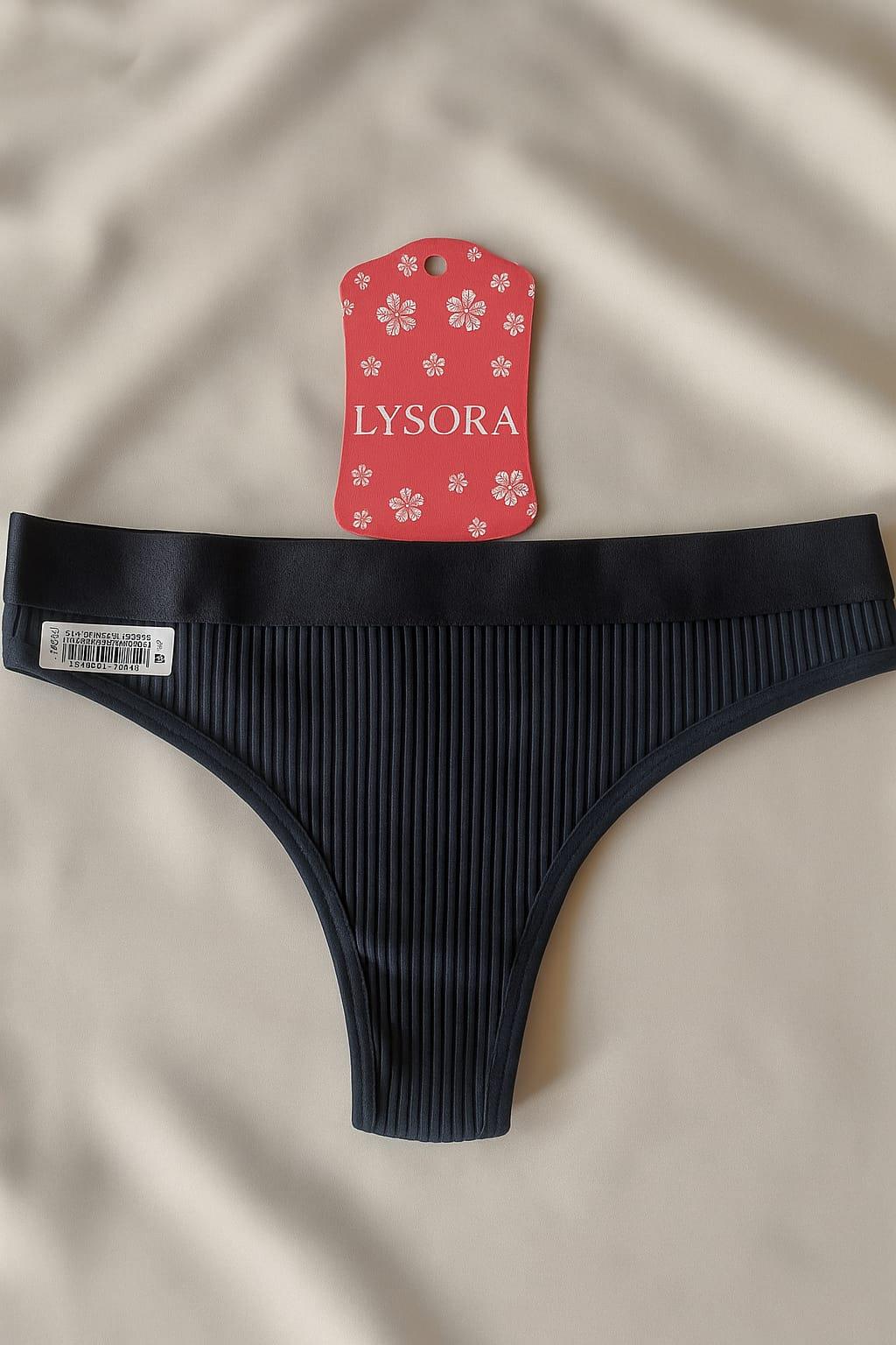 Lacivert Çizgili Tanga Bikini