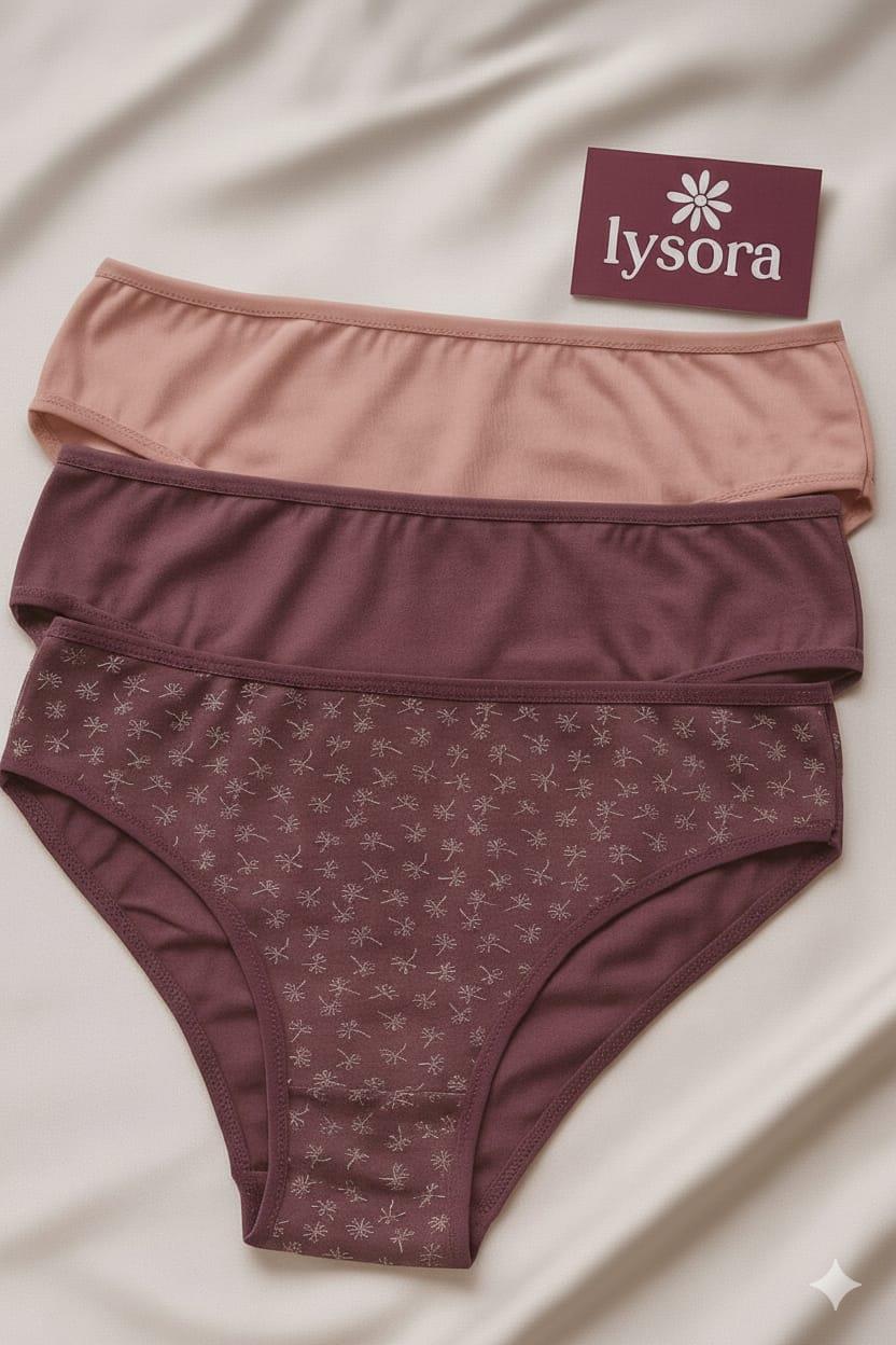 Mürdüm 3’lü Slip Külot