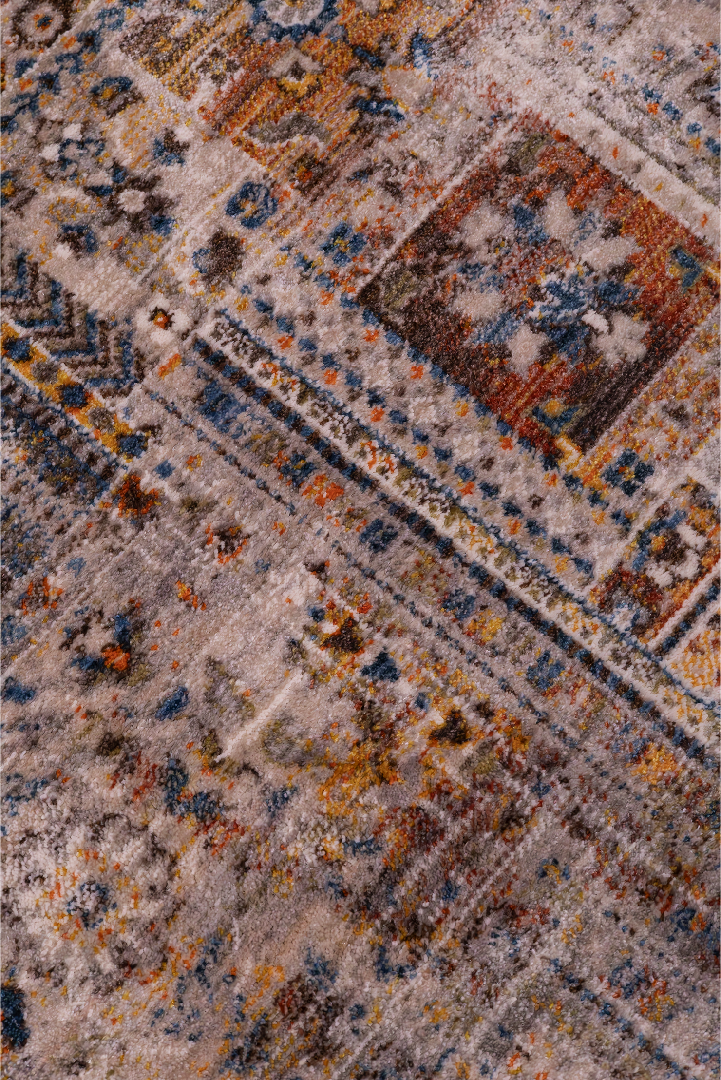 Tüm Ürünler,Verrino,Modern Kaymaz Halı Modelleri | Yumuşak Dokulu Dekoratif Halı,7/24 979A D.GRİ RED