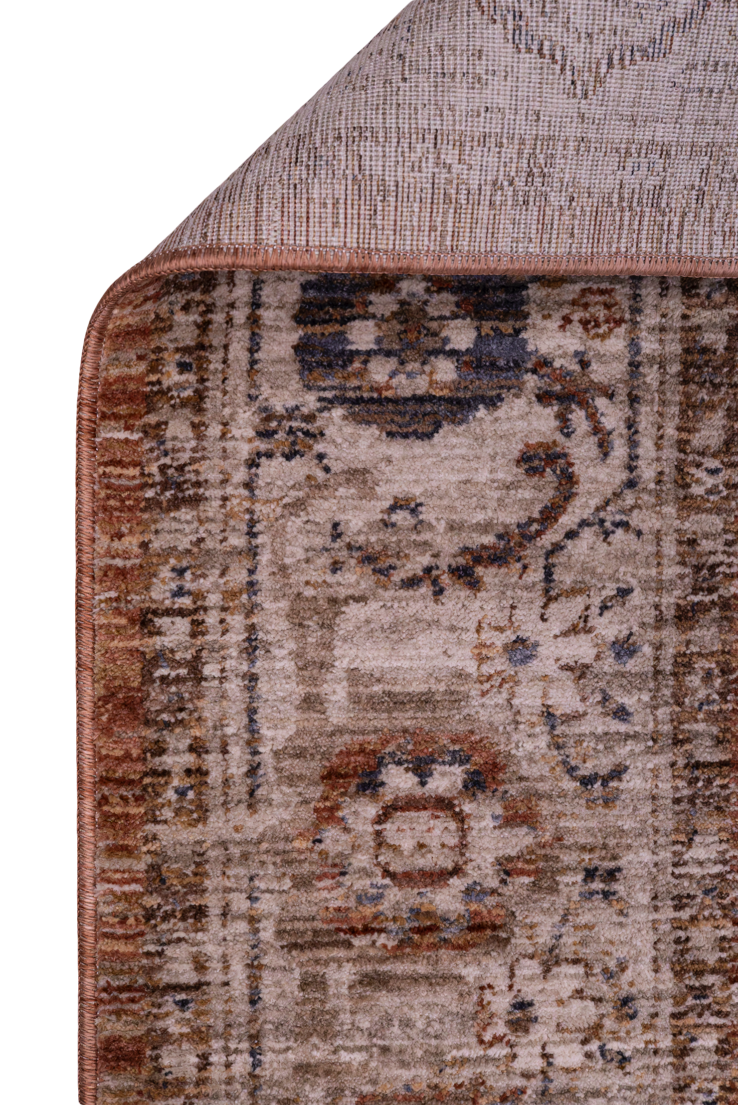 Tüm Ürünler,Excellence,Modern Kaymaz Halı Modelleri | Yumuşak Dokulu Dekoratif Halı,Y0736A-K.TURUNCU-BEJ
