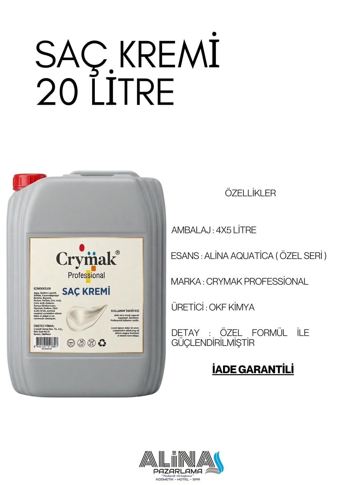20 LT SAÇ KREMİ ALN156 ( 4 x 5 LT )