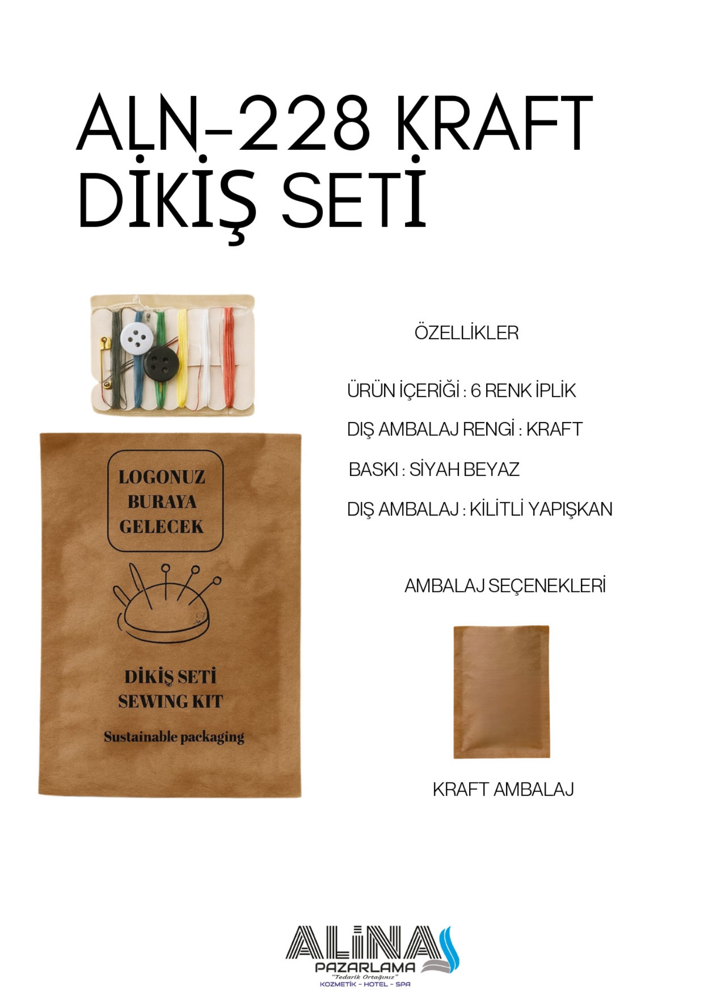 Kraft Dikiş Seti ALN228
